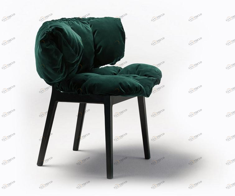 edra Мягкое бархатное кресло  Blv010 