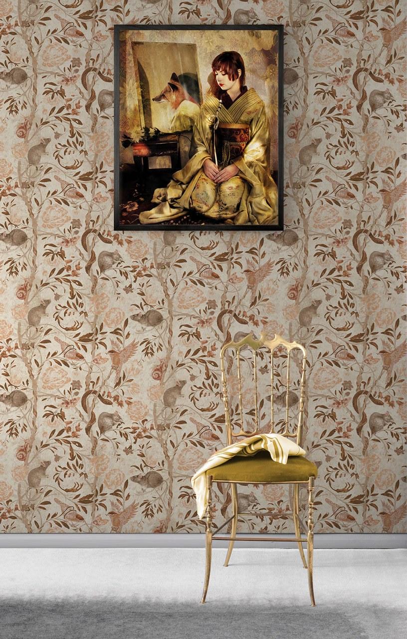 Mineheart Однополосные обои на флизелине с цветочными мотивами sun-id-1423645 - Вид №5