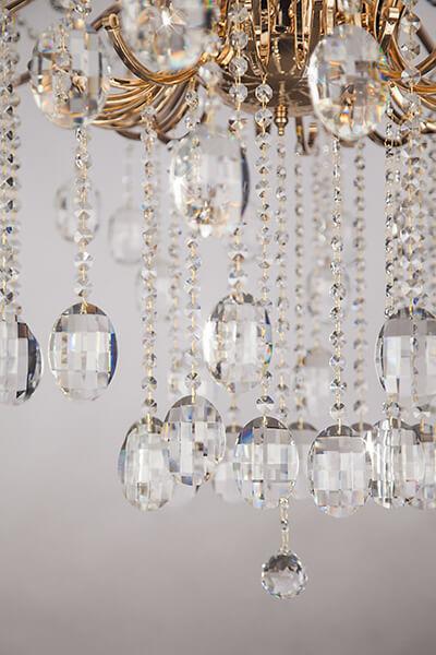 Люстра подвесная золотистая Bogates 252/18 Strotskis BOGATES ДИЗАЙНЕРСКИЕ, СВЕЧИ 00-3886981 Золото  - Вид №1