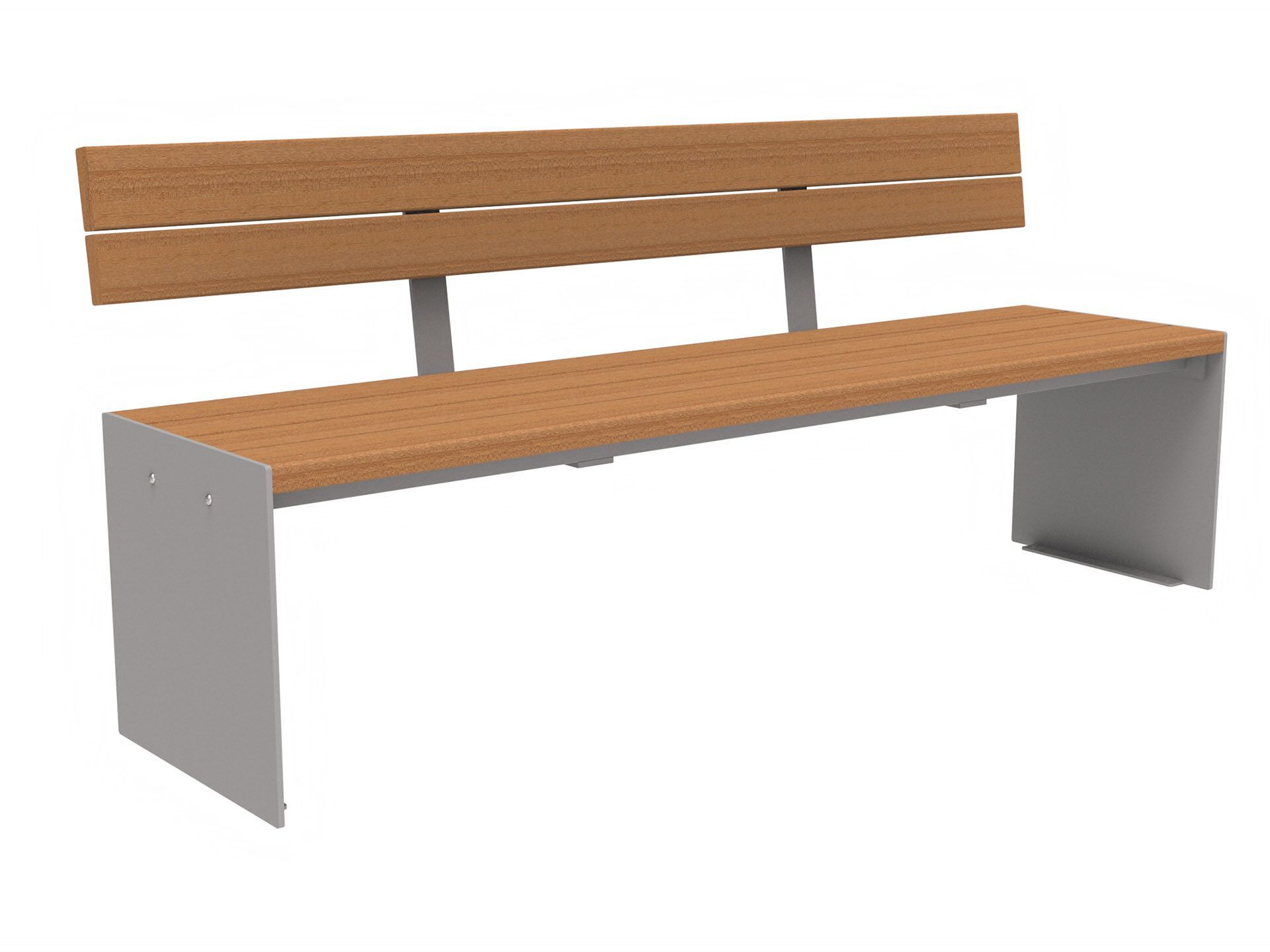 Скамья из окуме со спинкой Lazzari Recto ARCH-00077399 - Вид №13