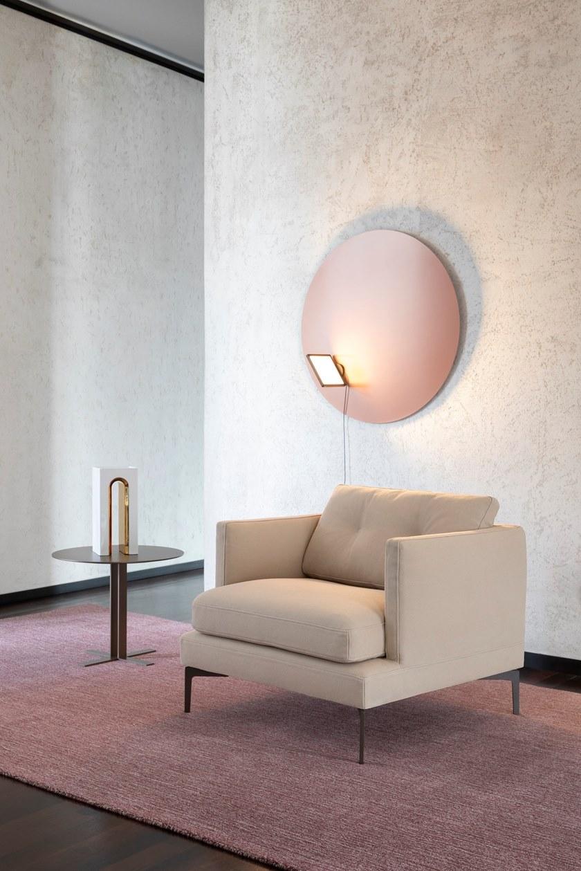 Saba Italia Кресло со съемным чехлом из ткани с подлокотниками Essentiel sun-id-1514104 - Вид №1