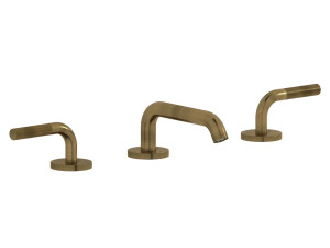 Смеситель для раковины с 3 отверстиями для пола с автоматическим сливом