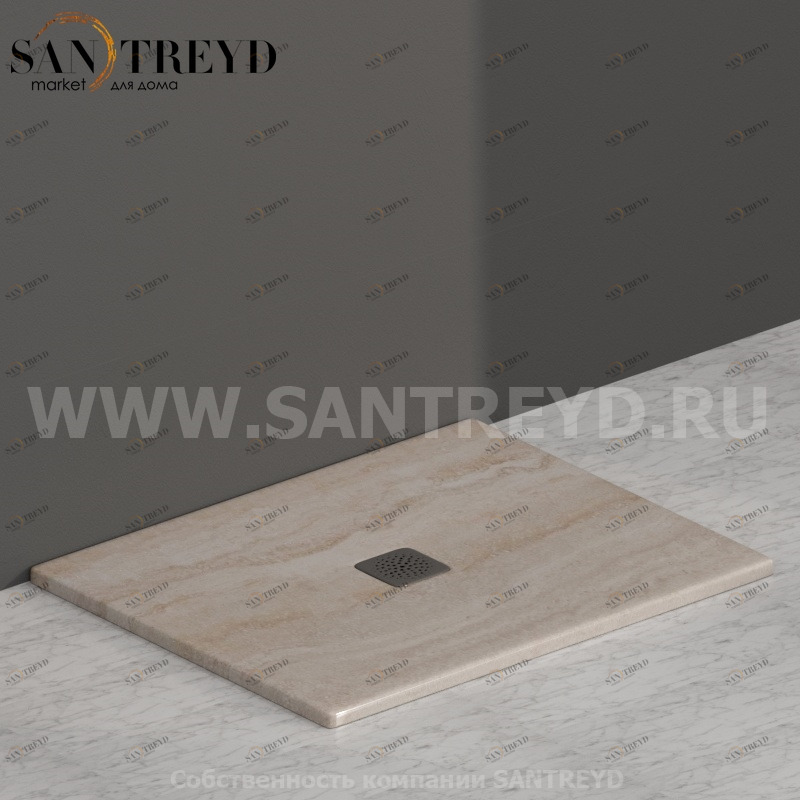 DT100SB Душевой поддон 100x80 керамический Globo Ceramica Globo DOCCIATRE