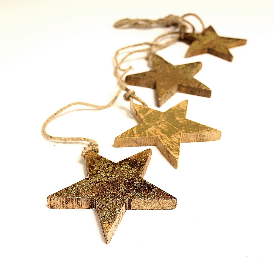 en_ny0028 Гирлянда подвесная golden stars EnjoyMe  - Вид №1