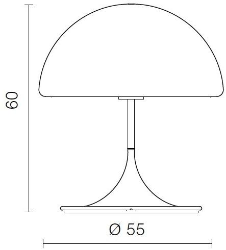 Martinelli Luce Настольная лампа из металла с абажуром из метакрилата  793  - Вид №7