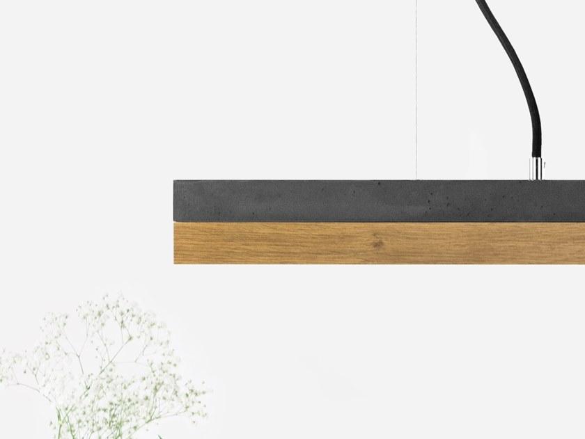 GANTlights Led подвесной светильник из бетона и дуба C sun-id-1375340 - Вид №2