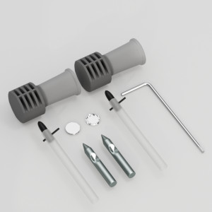 762201 Крепеж WB9N хром для подвесных унитазов и биде Kerasan ACCESSORIES Италия
