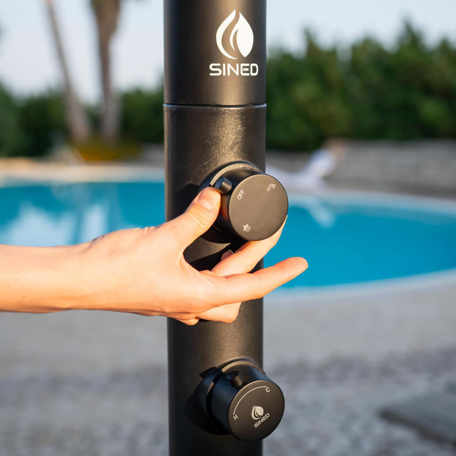 Открытый душ из нержавеющей стали с ручным душем SINED LUNA D ARCH-00091272 - Вид №74