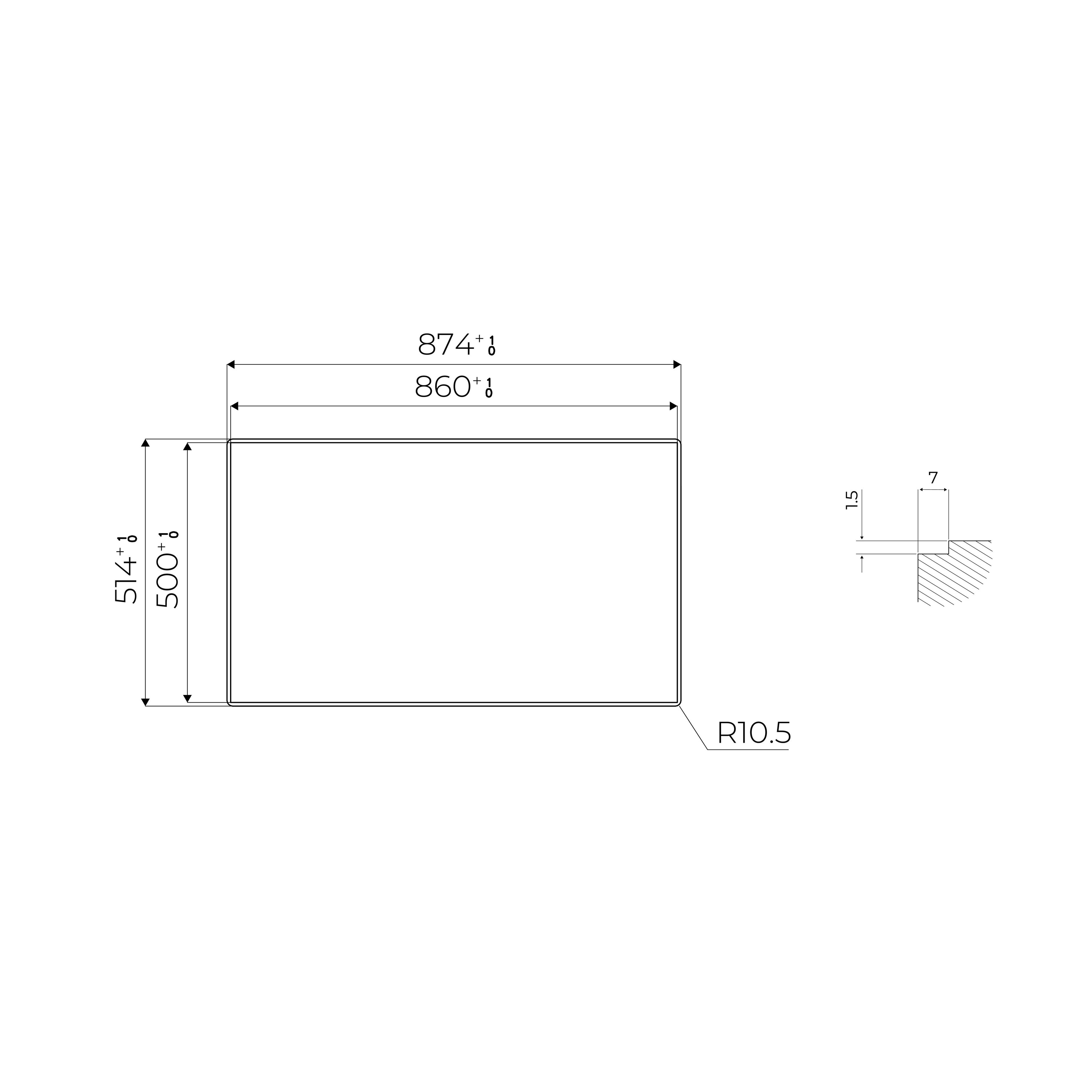 Раковина из нержавеющей стали Foster Outline ARCH-00132992 - Вид №15