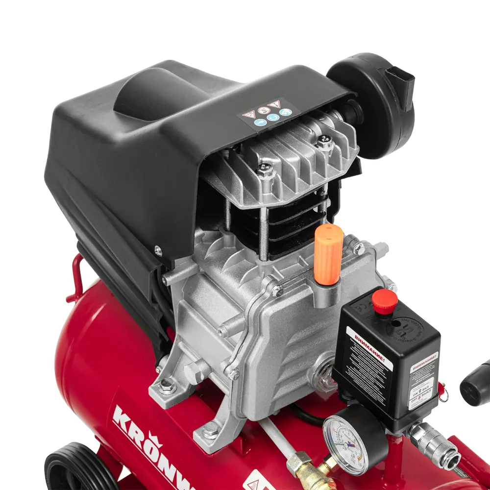 Компрессор сетевой поршневой масляный Kronwerk 58104, 24 л 220 л/мин STLM-2013757 - Вид №10