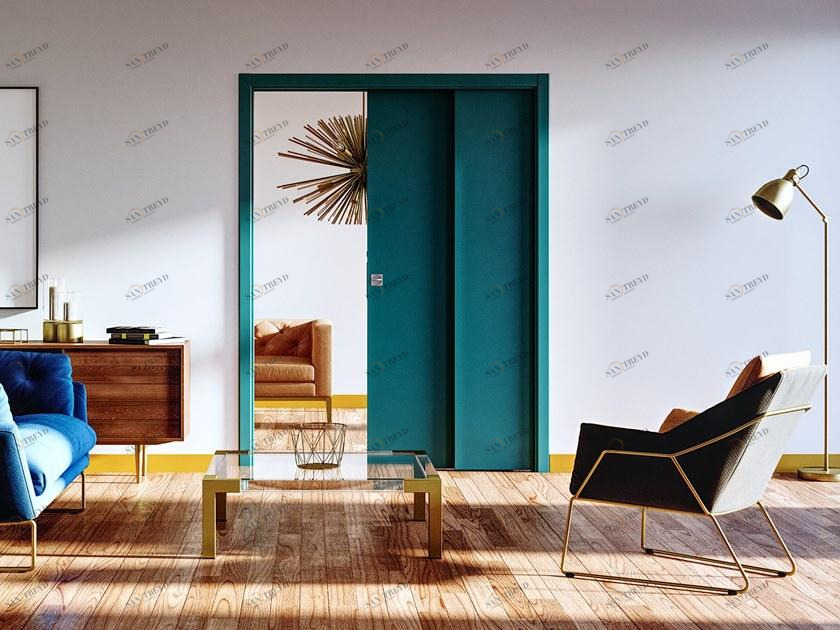 Ermetika Рама стойки в комплекте для дверей внахлест с накладками sun-id-1382604