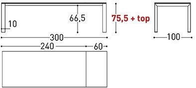 Varaschin Прямоугольный раздвижной стол из hpl Dolmen sun-id-1433935 - Вид №12