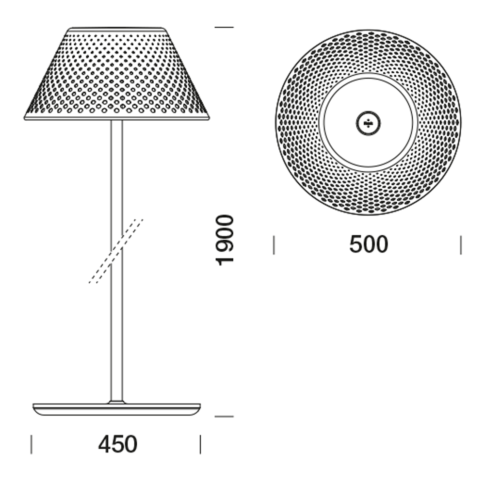 3250866 Мобильный светильник Platek MESH XL Piantana  MESH XL H. 1900 mm - LED 4000K 75°  - Вид №10
