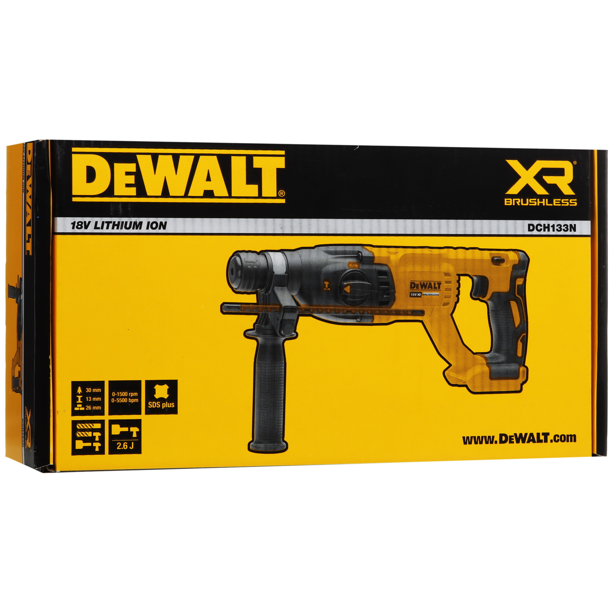 Перфоратор DeWalt DCH133N XR FLEXVOLТ 18/54V , Без ЗУ, Без АКБ 5443647 STDN-0090672 - Вид №6