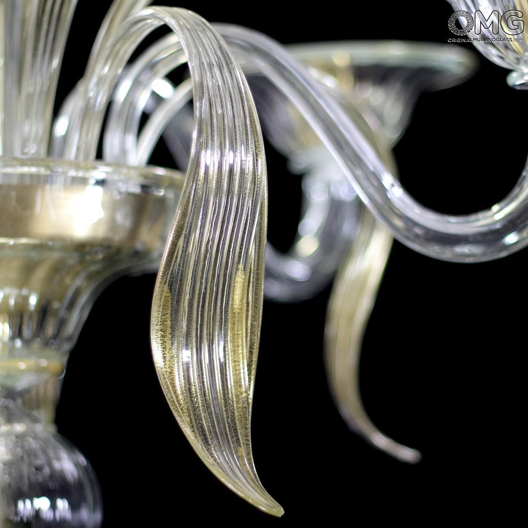 1285 ORIGINALMURANOGLASS Люстра Паолини с золотом - Lance - муранское стекло OMG  см CLASSICO - Вид №1