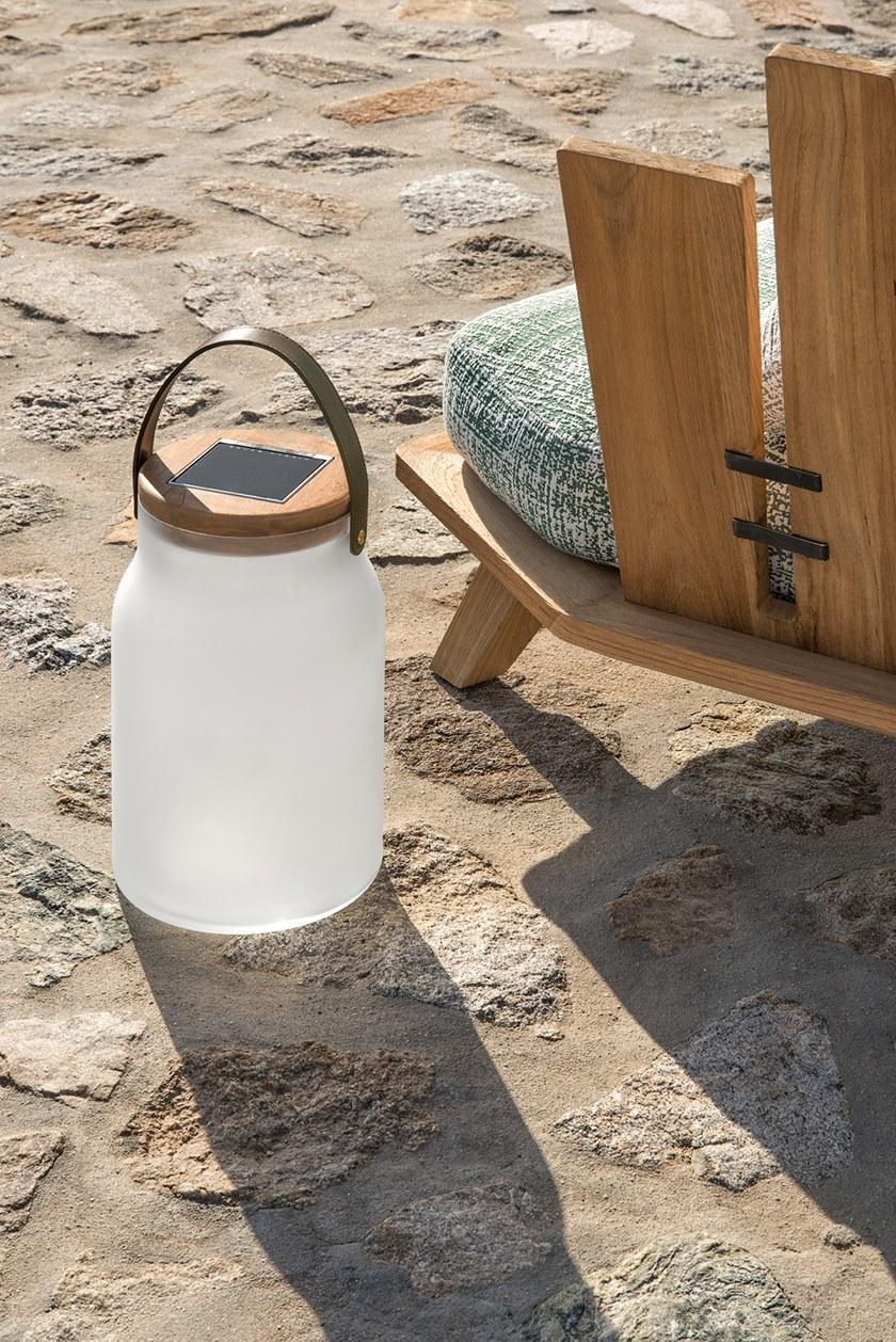 Ethimo Настольная лампа для улицы на солнечной энергии из пескоструйного стекла sun-id-1497241 - Вид №2