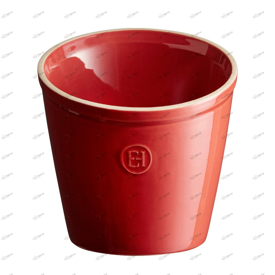 Стакан керамический для кухонных предметов и аксессуаров гранат Emile Henry EMILE HENRY  00-3951976 Красный 