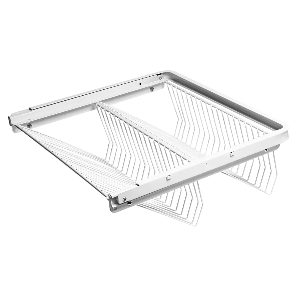 Обувница для гардеробной системы 46.3x15.3x44 см металл цвет белый ТИТАН-GS STLM-2077708 - Вид №3