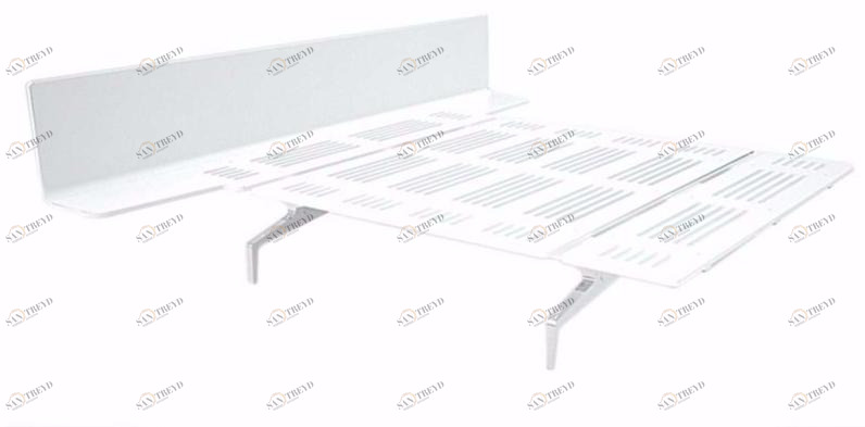 Alias Двуспальная кровать из алюминия и дерева Legnoletto sun-id-1359185