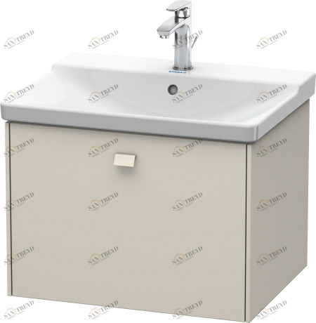 BR402009191 Brioso Тумбочка подвесная Серо-коричневый декор Duravit