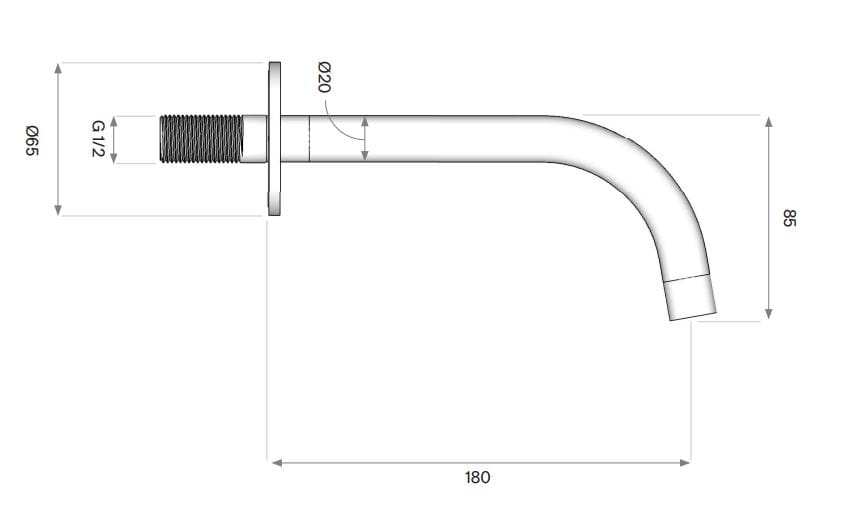 Настенный дозирующий носик из нержавеющей стали COCOON Piet Boon ARCH-00142730 - Вид №3
