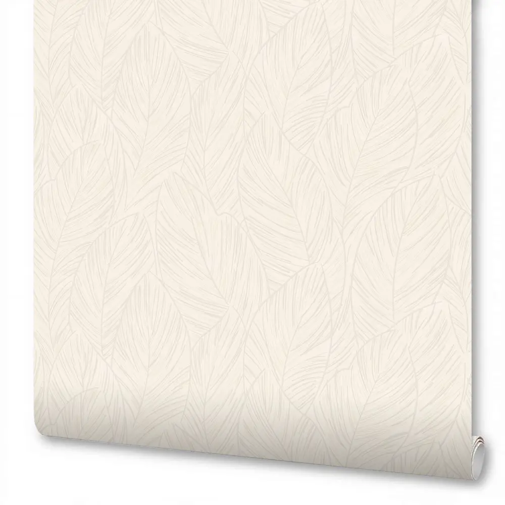 Обои Wallsecret Madeira: бежевые флизелиновые с растительным орнаментом 89398145 STLM-1572080