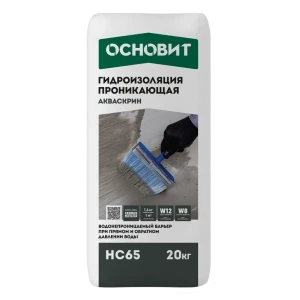 Сухая смесь для гидроизоляции Основит Акваскрин HC65 20 кг