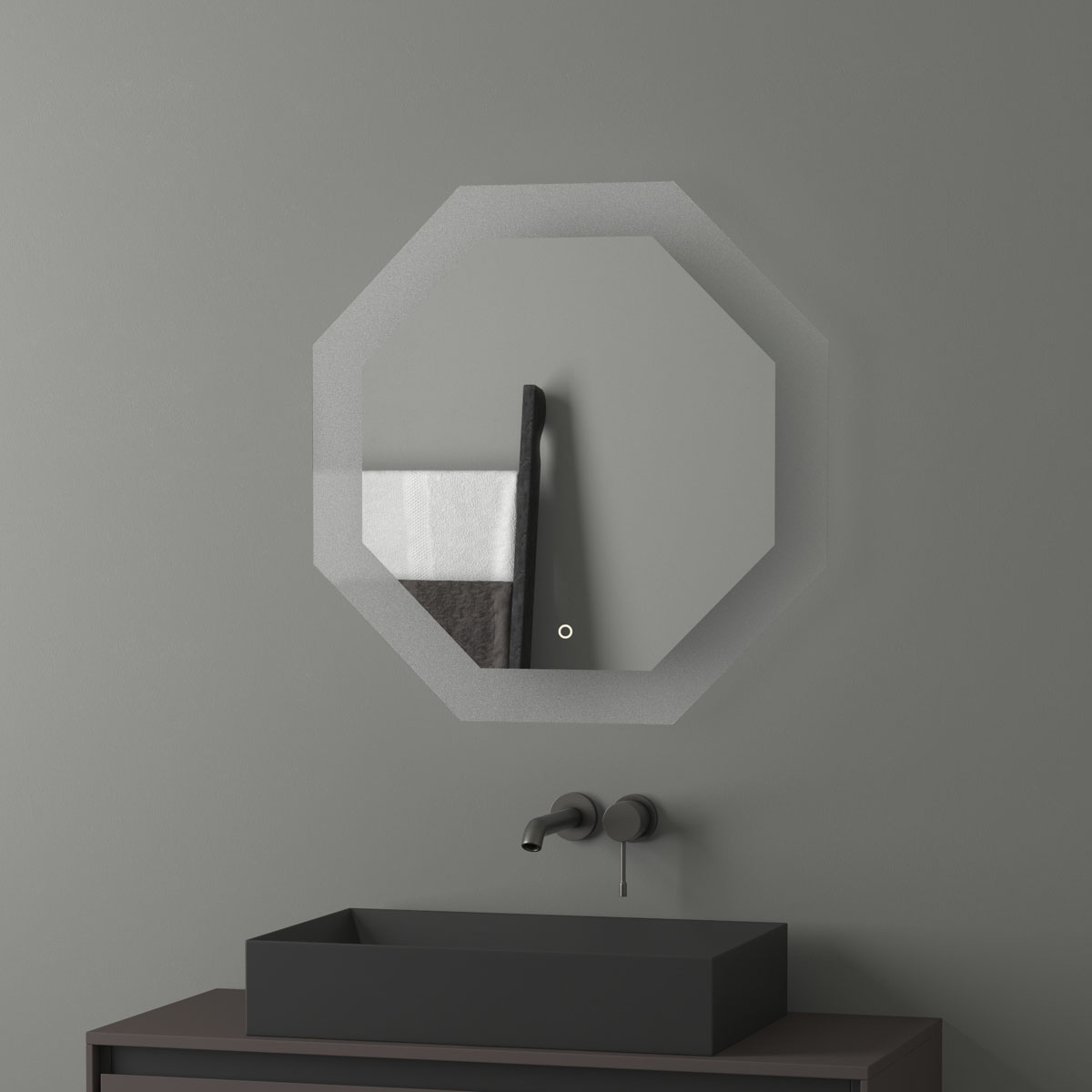 BY 2604 Зеркало с LED-подсветкой 22,5 W EVOFORM Ledshine - Вид №3