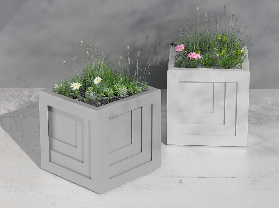 Металлический плантатор DIMCAR QUADRIO ARCH-00090727 - Вид №1