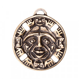 09066 Амулет защитный №1, латунь "Дух Бога Солнца" Giftman