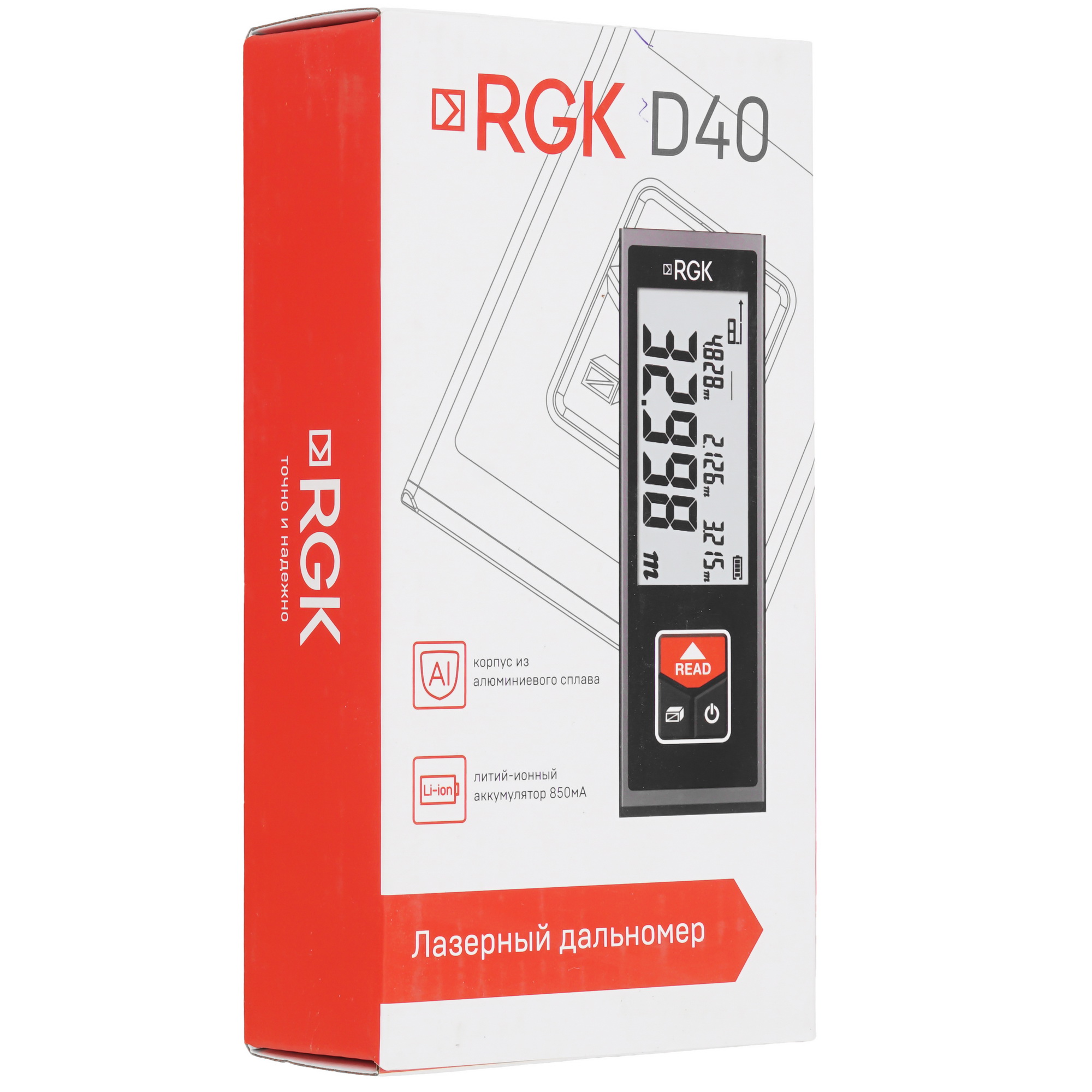 Лазерный дальномер RGK D40 1080262 STDN-0122960 - Вид №7