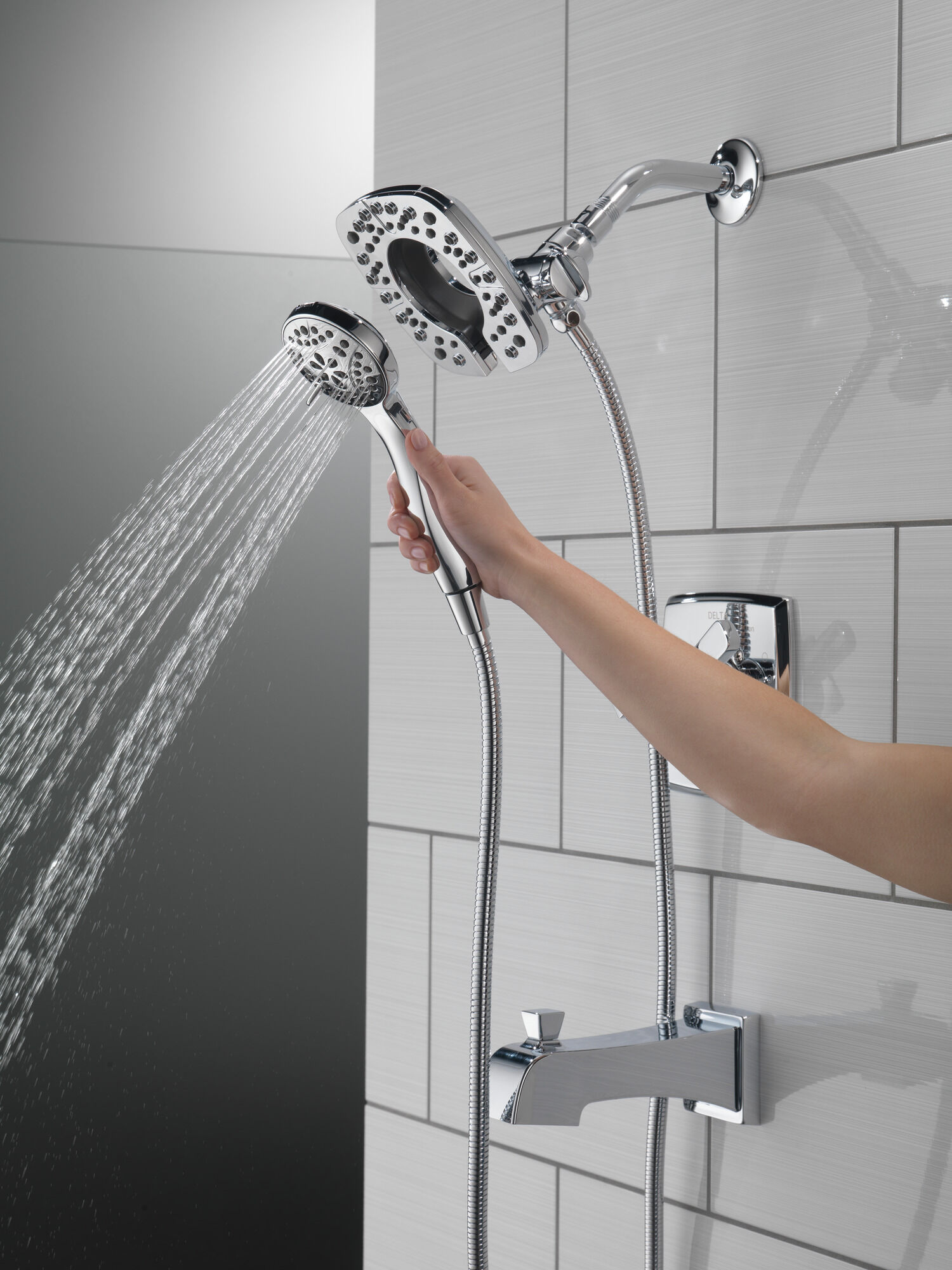 T17464-I Облицовка для душа Monitor® серии 17 с In2ition® Delta Faucet Ashlyn Хром  - Вид №5