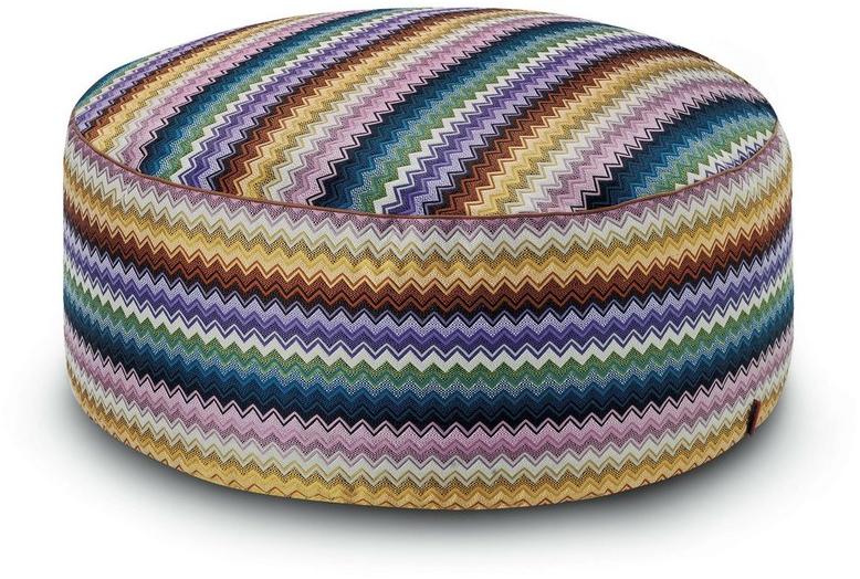 MissoniHome Мягкий пуф со съемным чехлом из ткани sun-id-1352591 - Вид №8