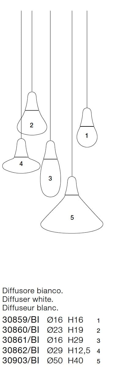 Открытый подвесной светильник из полиэтилена Martinelli Luce CIULIFRULI ARCH-00023253 - Вид №11