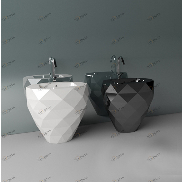 DIAMONDWHITEBASIN90X54 Накладная раковина на столешницу  овальная Aquamass 