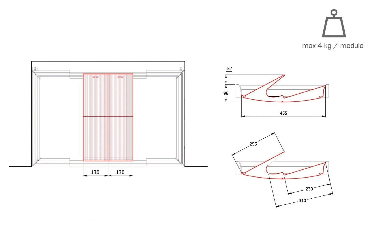 Съемная рама с лотками для обуви Servetto PAPILLON ARCH-00127475 - Вид №6