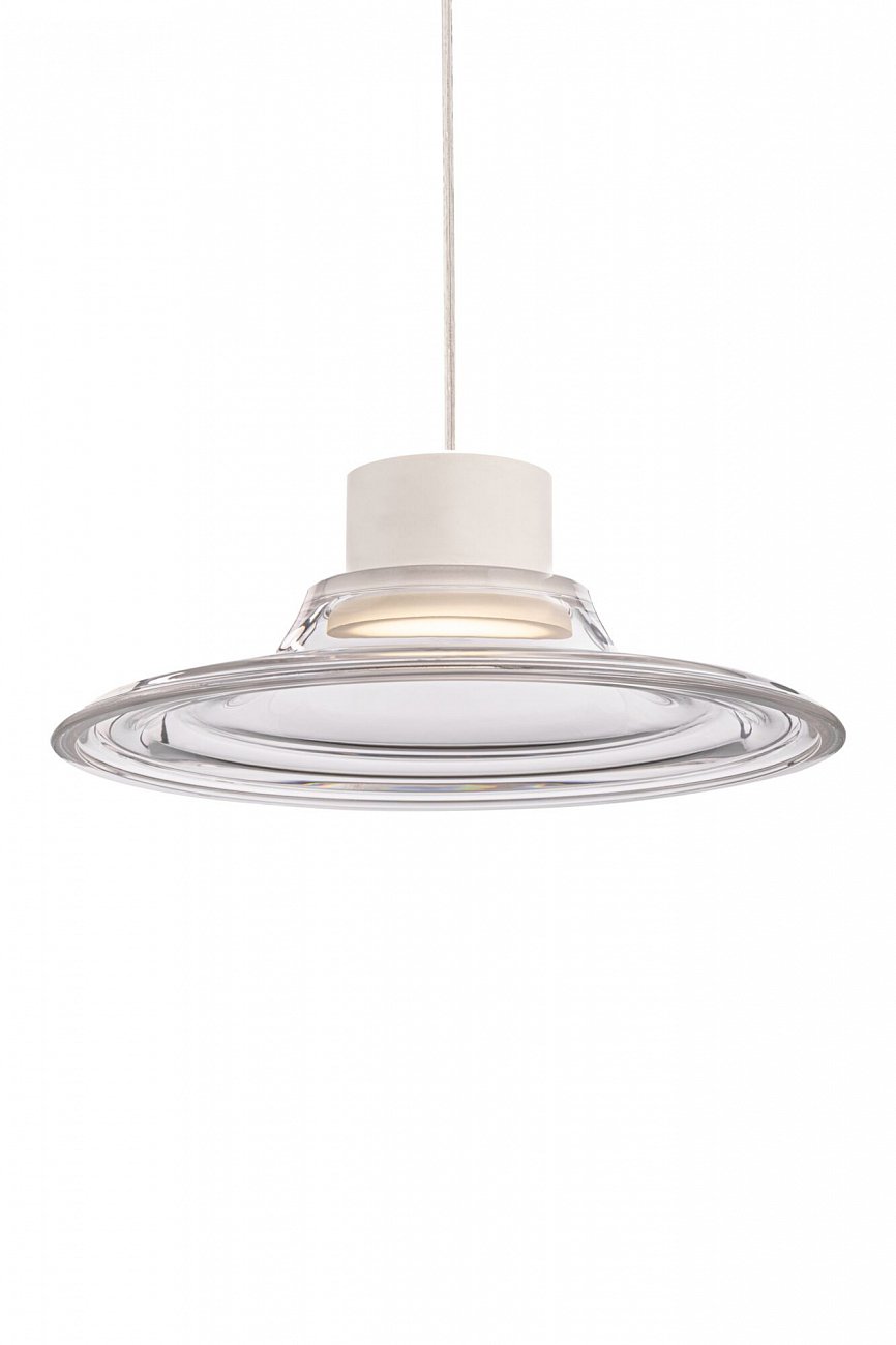 Светильник подвесной светодиодный со стеклянным плафоном белый Remous P066PL-L9W4K TECHNICAL PENDANT 00-3957069 Прозрачный  - Вид №1