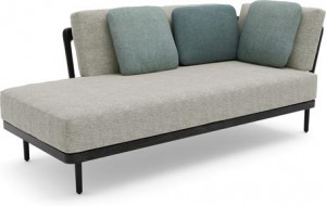 MNST272 Двустороннее сиденье в левом углу лава teak nero Manutti Flex