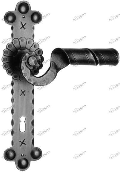 Galbusera Ручка из кованого железа на пластине Sankt moritz 1092 