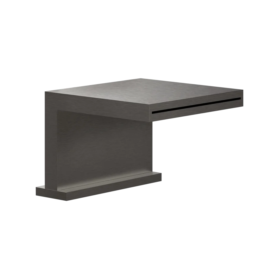 Носик для ванны 20191 707 Gessi Rettangolo k ЧЕРНЫЙ МЕТАЛЛ BR. PVD 20191707