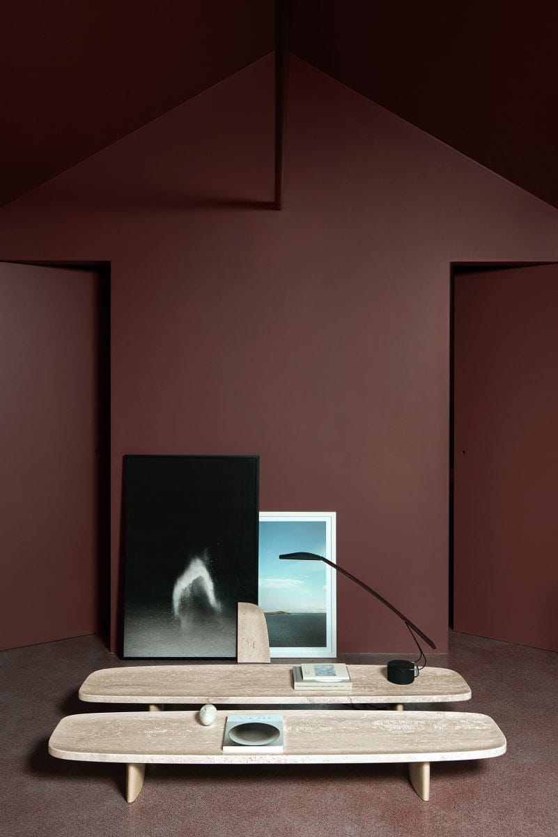 Журнальный столик из травертина и дерева Classicon Matéria ARCH-00134511 - Вид №7