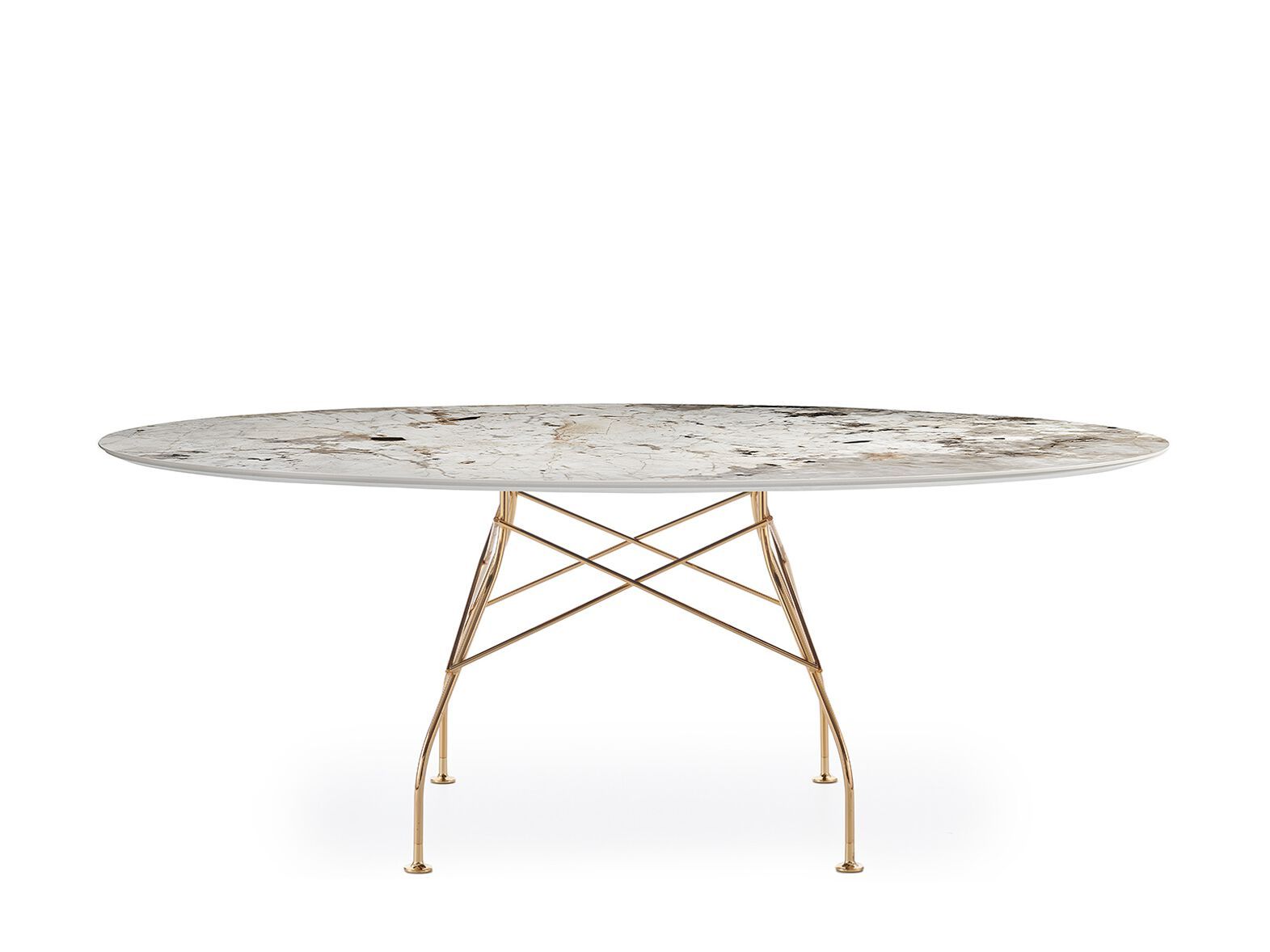 Овальный обеденный стол из керамогранита Kartell GLOSSY ARCH-00030518 - Вид №19