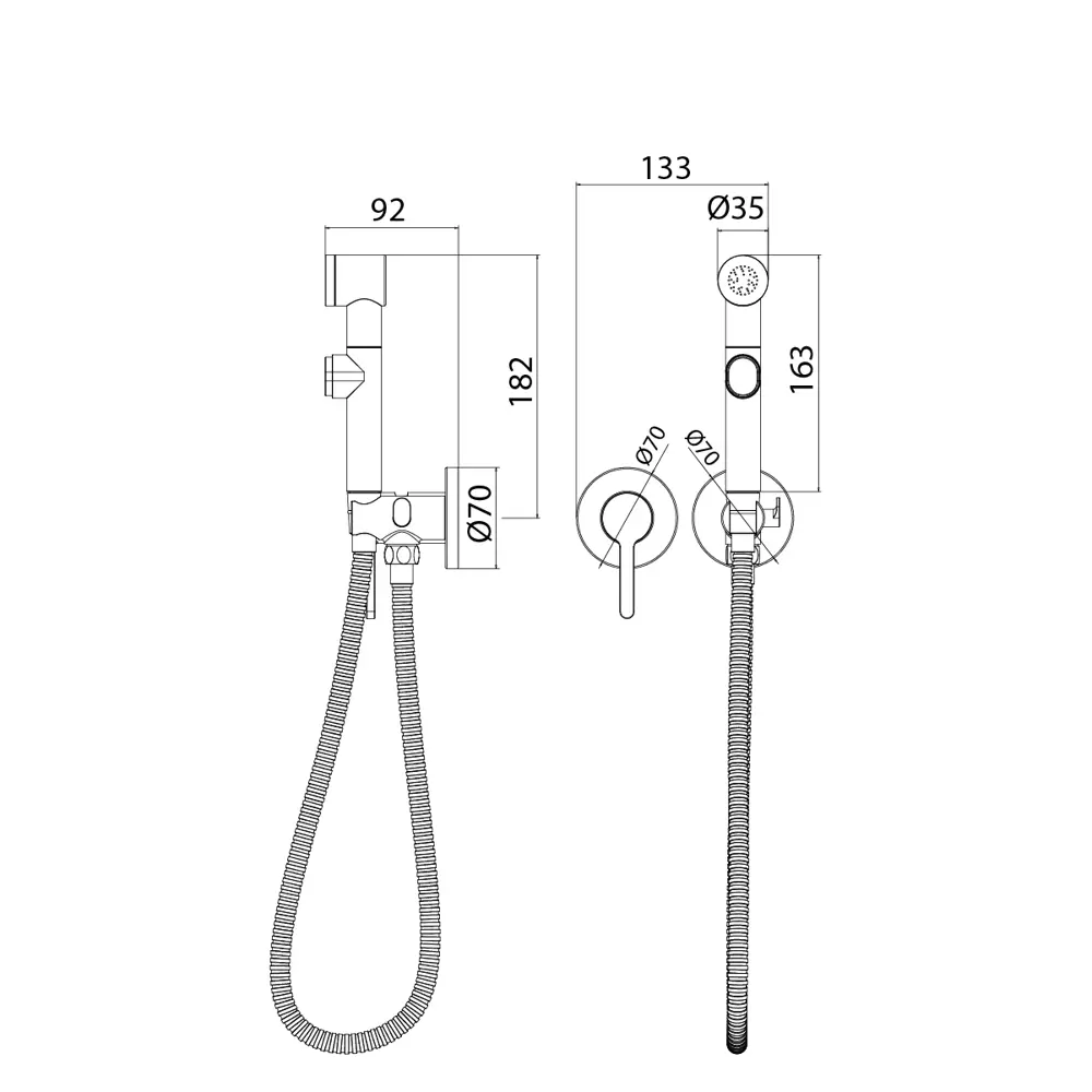 Гигиенический душ Iddis AXESBR2i08 цвет хром STLM-2199408 - Вид №3