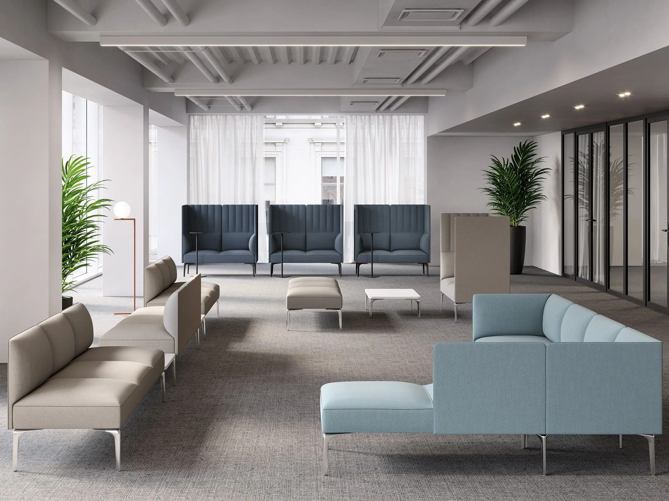 Угловой диван из ткани Kastel Key Join ARCH-00110524 - Вид №2