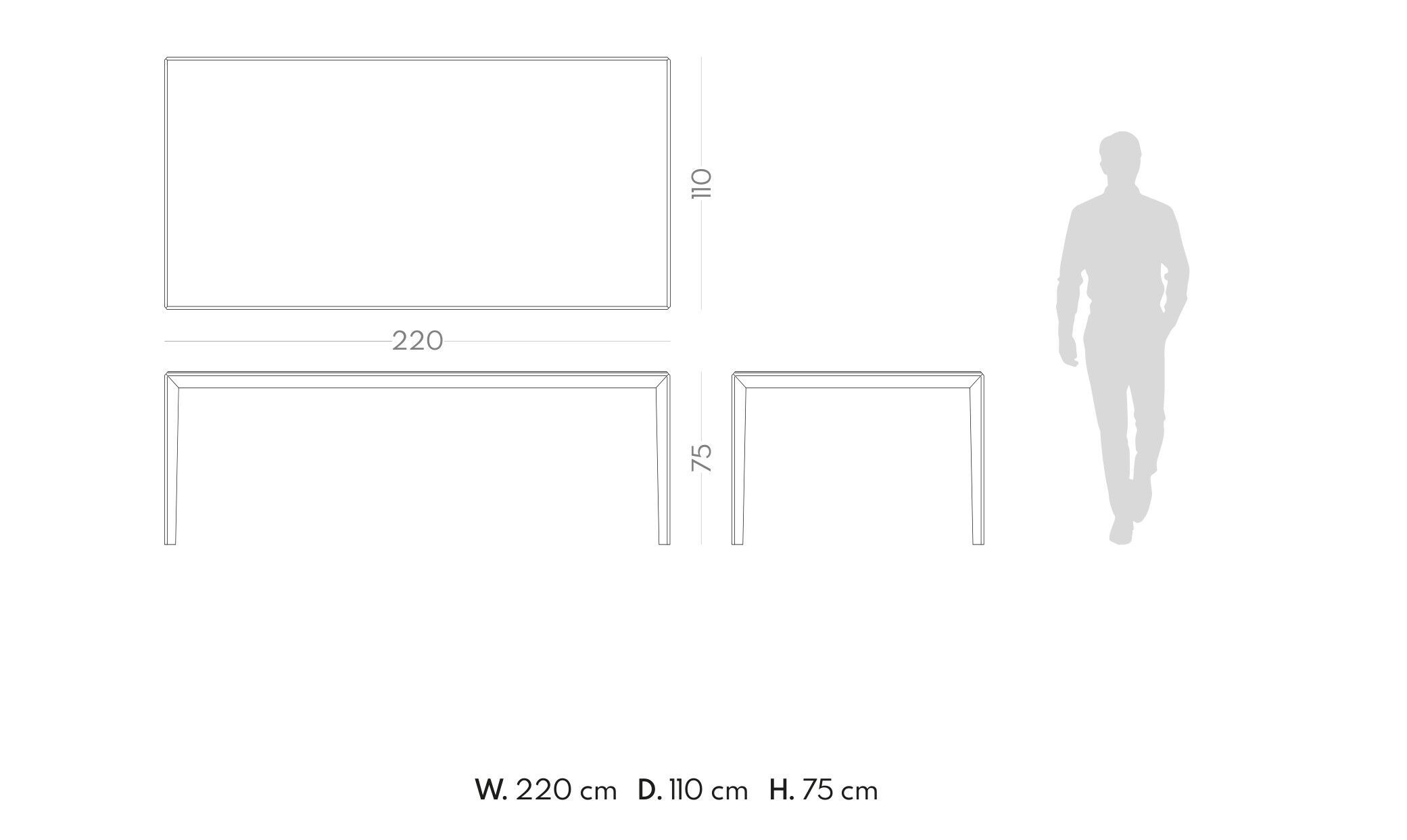 Прямоугольный деревянный обеденный стол PRADDY Metro ARCH-00006263 - Вид №3
