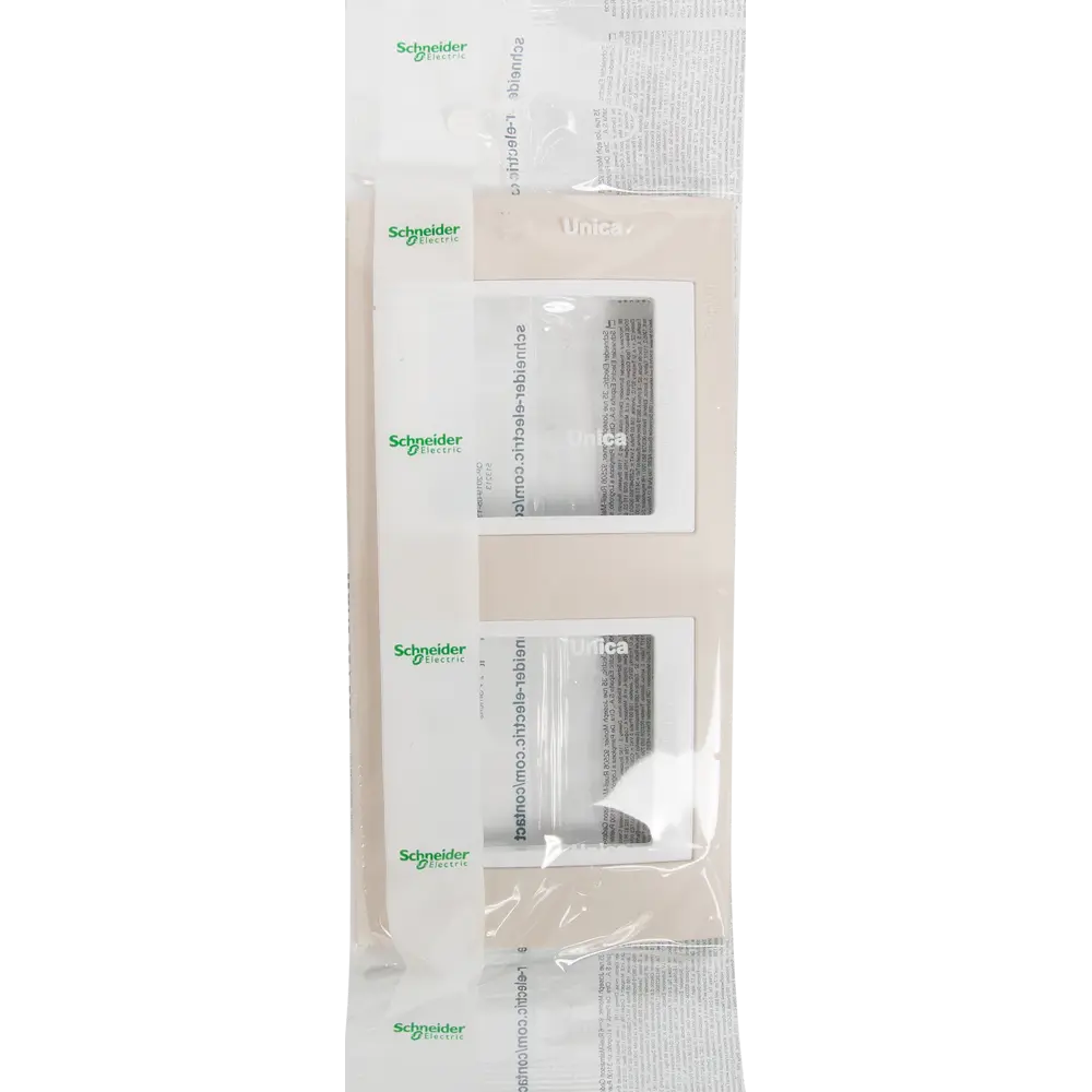 Рамка для розеток и выключателей Systeme Electric Unica 2 поста, цвет песчаный/белый STLM-2067291 - Вид №4