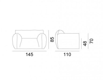 Gervasoni Кресло со съемным чехлом с подлокотниками Nuvola sun-id-1475450 - Вид №8