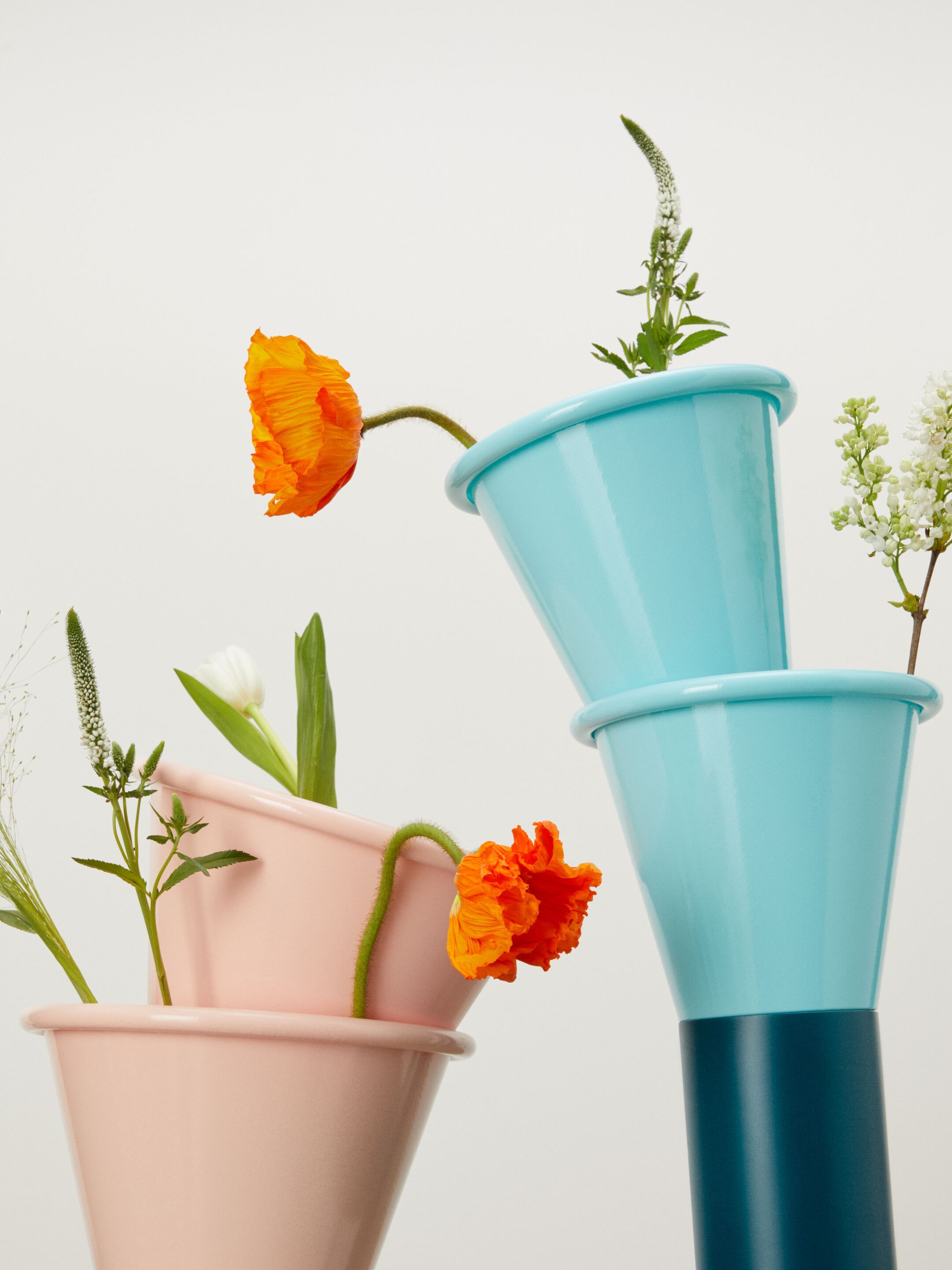 Алюминиевый круглый садовый горшок S-CAB Мимоза ARCH-00133577 - Вид №3