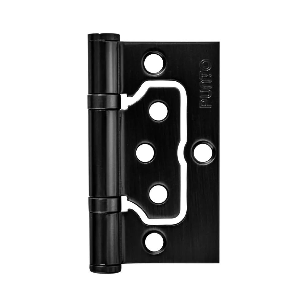 Петля бабочка без врезки Punto 75x60x2.5 мм сталь цвет черный STLM-2120889