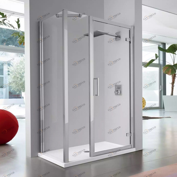 Душевой уголок 155x95 KUADRA G+1F+F Novellini KUADRA KUADGF1501KKUADF931K